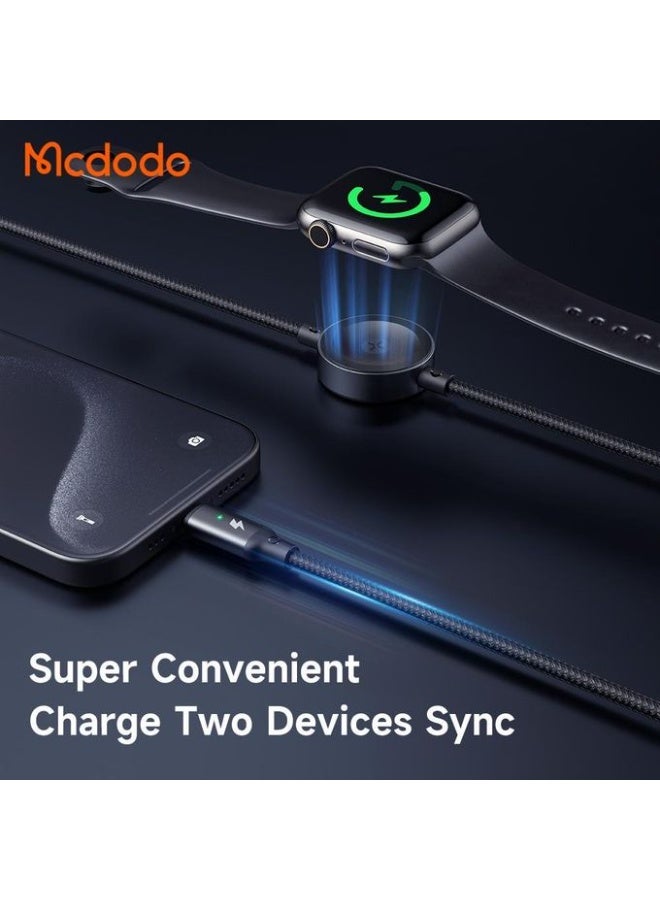 مكدودو ماكدودو - كابل 2 في 1 (Usb-C) - 60 وات للساعة الذكية - CA-258 - أسود - Image 3